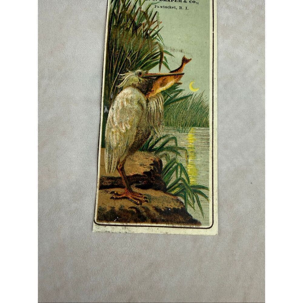 Antique Die Cut Trade Card Pawtucket, RI Pelican 1800s Ephemera - Picture 2 of 5
